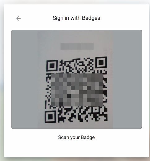 Sign in with Badges