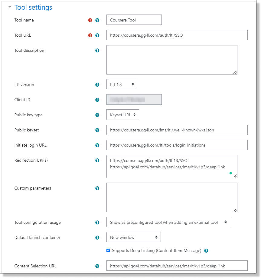 Moodle - Coursera Granular Grade Sync Integration over LTI